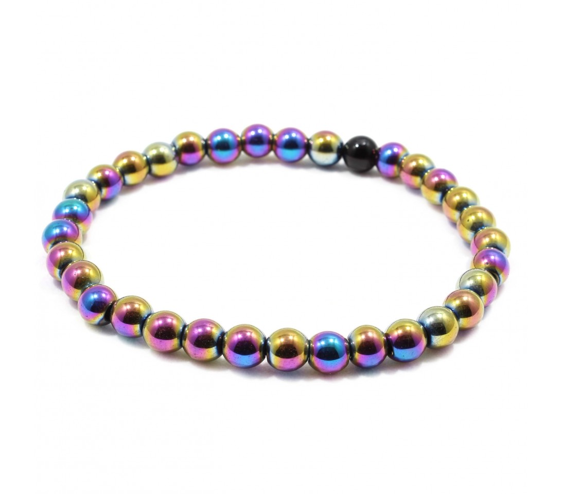 Bratara multicolor Hematite, pietre Hematite sintetic