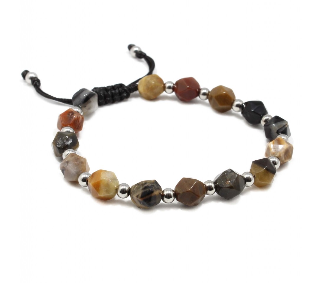 Bratara Rotterdam, pietre naturale Petrified Wood