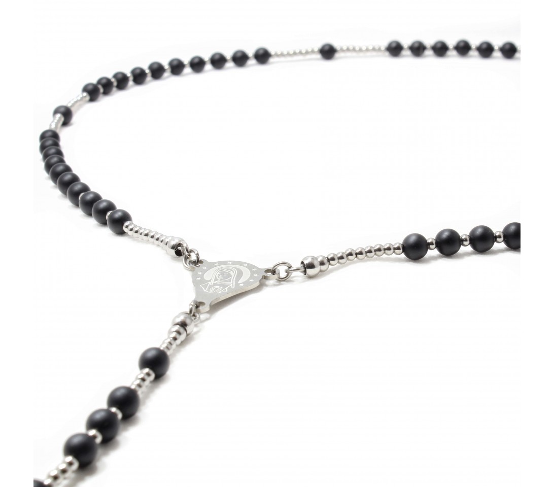 Lant Rozariu Clasic Onix mat