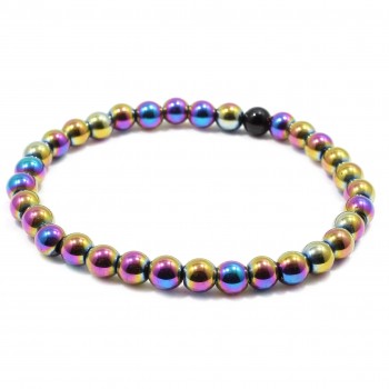 Bratara multicolor Hematite, pietre Hematite sintetic