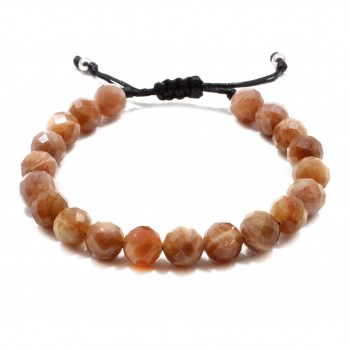 Bratara Crudine, pietre naturale semipretioasa Sun Stone, 8mm