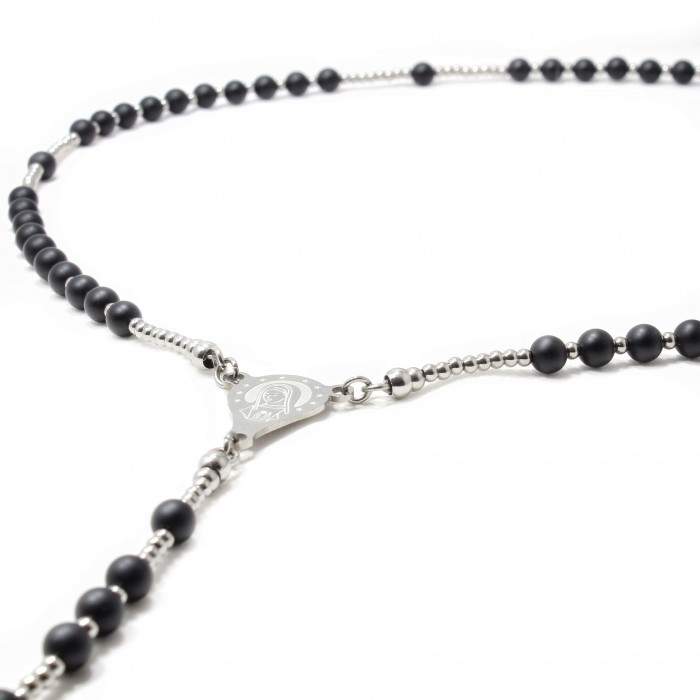 Lant Rozariu Clasic Onix mat