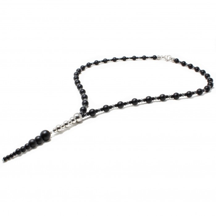 Lant Rozariu Urban Style Matte Onix Pointed 