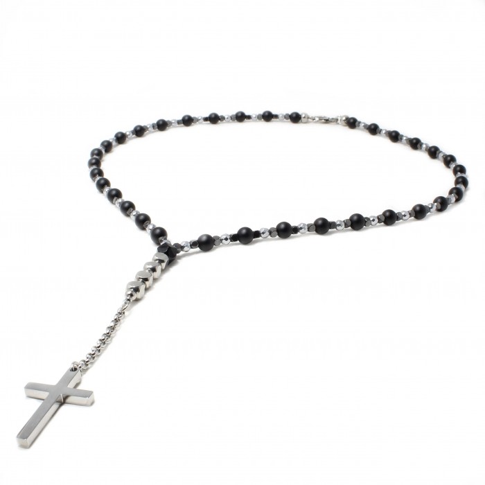 Lant Rozariu Urban Style Square Hematite