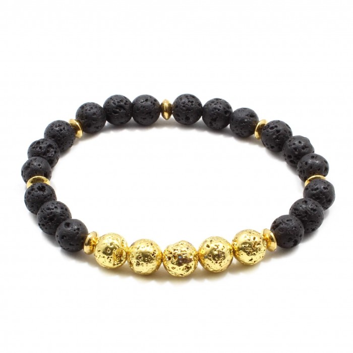 Bratara Maroc, pietre naturale Lava Stone