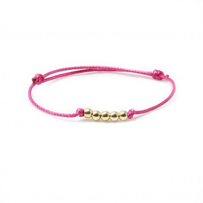 Bratara Baby Girl Pink, bilute din Aur 14k