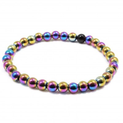 Bratara multicolor Hematite, pietre Hematite sintetic